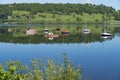 View of boats on Bala Lake in Gwynedd, Wales on May 26, 2023