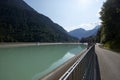 Balancing Pool in Montafon, Silvretta Verwallgruppe, Vorarlberg, Austria Royalty Free Stock Photo