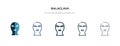 Balaclava icon in different style vector illustration. two colored and black balaclava vector icons designed in filled, outline, Royalty Free Stock Photo