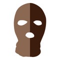 Balaclava icon, flat style Royalty Free Stock Photo