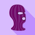 Balaclava icon, flat style Royalty Free Stock Photo