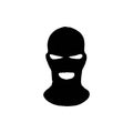 Balaclava mask icon. Simple style counterterrorism poster background symbol. brand logo design element. balaclava mask t-shirt Royalty Free Stock Photo