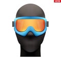 Balaclava ski mask with goggles