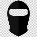 Balaclava in style of flat on a transparent background, vector Royalty Free Stock Photo