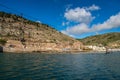 Balaklava bay and the Genoese fortress Royalty Free Stock Photo