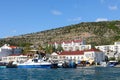 Balaklava bay and the Genoese fortress Royalty Free Stock Photo