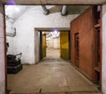 Balaklava, Crimea - September 2016: Door in secret underground submarine base in Sevastopol