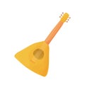 Balalaika colorful cartoon icon isolated on white background. Royalty Free Stock Photo