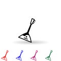 Balalaika multi color icon. Simple glyph, flat vector of music instrument icons for ui and ux, website or mobile application