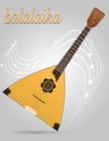 Balalaika musical instruments stock vector illustration