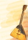 Balalaika - national Russian musical instrument. Royalty Free Stock Photo