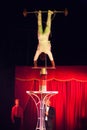 Balance act in circus