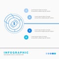 Balance, budget, diagram, financial, graph Infographics Template for Website and Presentation. Line Blue icon infographic style