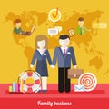 Balance Between Business Work and Family Life Royalty Free Stock Photo