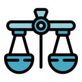 Balance election icon vector flat