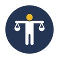 Balance, equal opportunities Vector Icon which can easily modify