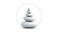 Balance harmony and tranquility often associated with Zen and Royalty Free Stock Photo