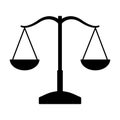 balance justice isolated icon