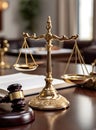 balance of justice, symbolized by the iconic gavel and scales of justice, represents the core of the legal concept.