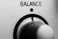 Balance knob