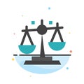 Balance, Law, Justice, Finance Abstract Flat Color Icon Template