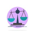 Balance, Law, Loss, Profit,  Abstract Circle Background Flat color Icon Royalty Free Stock Photo