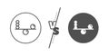 Balance line icon. Mind stability sign. Vector