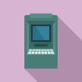 Balance money atm icon, flat style