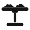 Balance scale comparing abstract objects representing different values Royalty Free Stock Photo