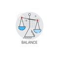 Balance Scale Economic Business Icon