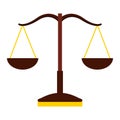 balance scale isolated icon design Royalty Free Stock Photo