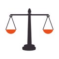 balance scale isolated icon Royalty Free Stock Photo