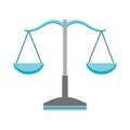 Balance scale isolated icon Royalty Free Stock Photo
