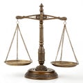 Balance Scale isolated on transparent background Royalty Free Stock Photo