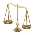 Balance Scale Isolated Royalty Free Stock Photo