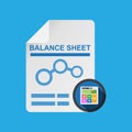 Balance sheet document icon