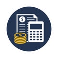Balance sheet flat vector icon which can easily modify or edit Royalty Free Stock Photo