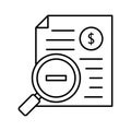 Balance sheet flat vector icon which can easily modify or edit Royalty Free Stock Photo