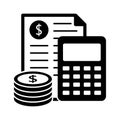 Balance sheet flat vector icon which can easily modify or edit Royalty Free Stock Photo