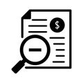 Balance sheet flat vector icon which can easily modify or edit Royalty Free Stock Photo