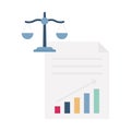 Balance sheetflat vector icon which can easily modify or edit