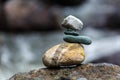 Balance of stones, natural art, yoga for the soul