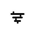 Balance symbol. Psychological wellbeing, logo stability Royalty Free Stock Photo