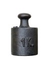 Balance weight - one kilogram Royalty Free Stock Photo