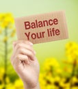 Balance your life Royalty Free Stock Photo