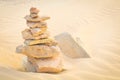 Balance your life concept with rocks Royalty Free Stock Photo