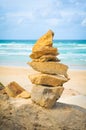 Balance your life by the sea Royalty Free Stock Photo