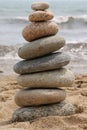 Balanced Beach Stones Royalty Free Stock Photo