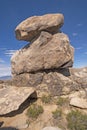 Balanced Boulders at the Top of a Desert Mountain Royalty Free Stock Photo