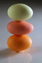 Balanced candy eggs